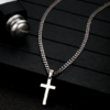Collier croix minimaliste pour garçons