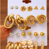 Boucles d'oreilles décoratives en fausses perles
