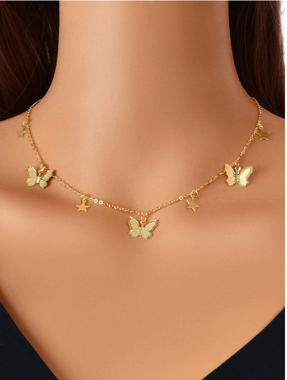 Collier papillon étoile