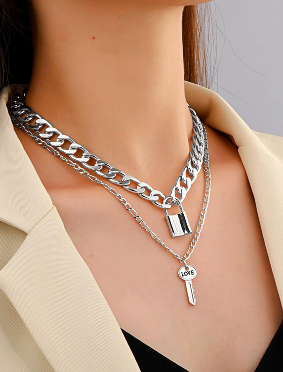 Capture d'écran 2024-12-31 155819 Collier à Breloques avec Serrure et Clé