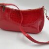 Sac Bandoulière Crocodile Rouge