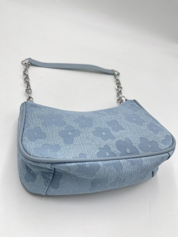 Sac Hobo à Chaîne Floral Bleu