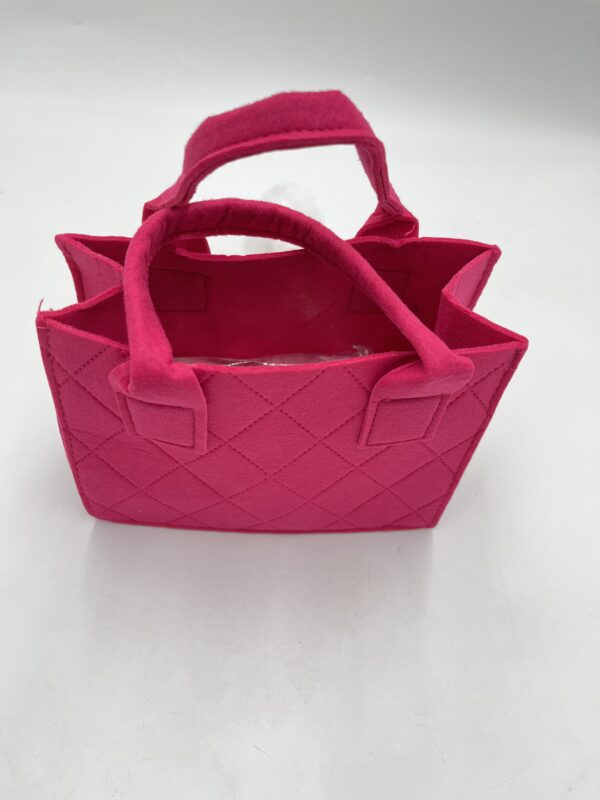 Mini Sac Carré Matelassé Rose Fluo