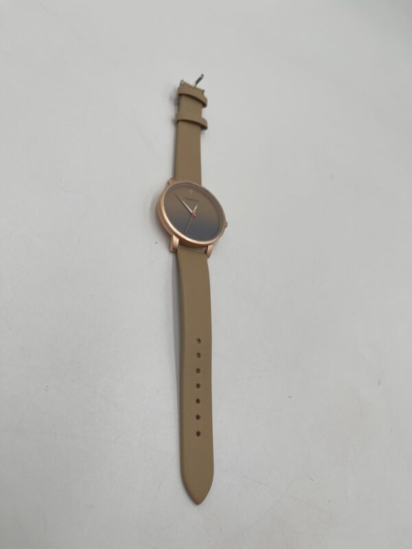 Montre Femme à Quartz Rond Dégradé avec Bracelet Superposé