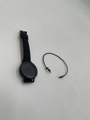 Montre Femme à Quartz Cadran Rond et Bracelet Feuille Noir