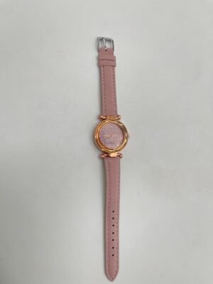 Montre à Quartz Rond et Bracelet Fleuri