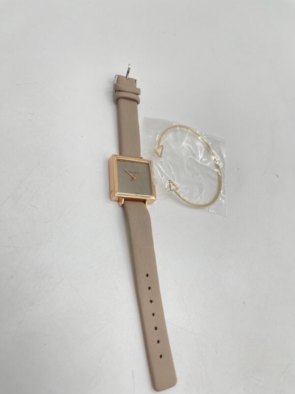 Montre à Quartz Carré et Bracelet