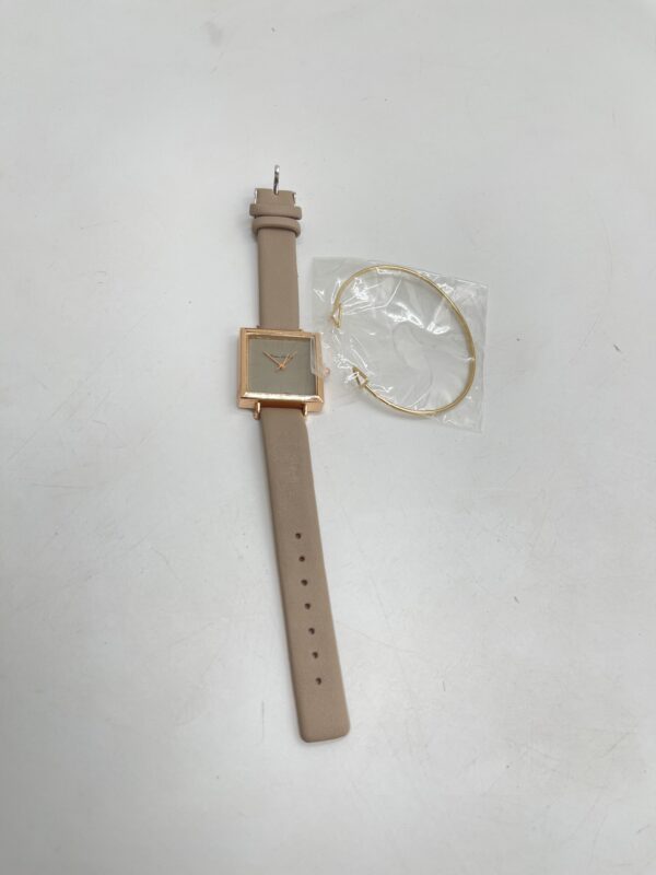 Montre à Quartz Carré et Bracelet