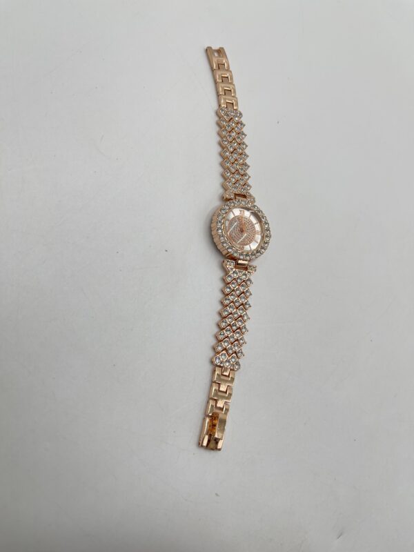 Montre à Quartz Rond avec Strass et 5 Bracelets