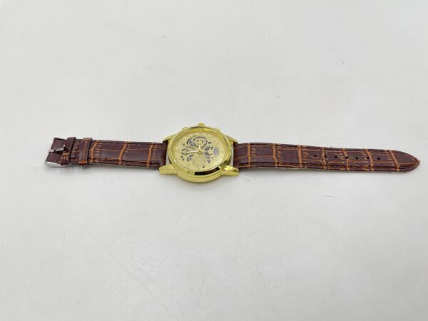 Montre à Quartz pour Hommes d'Affaires avec Bracelet en Cuir PU