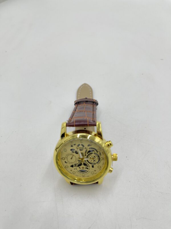 Montre à Quartz pour Hommes d'Affaires avec Bracelet en Cuir PU