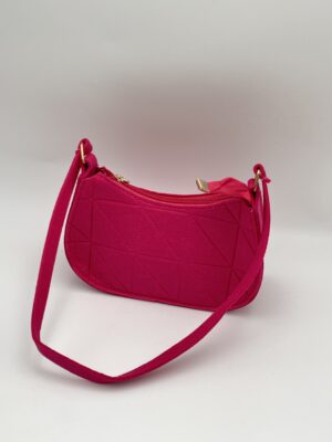 Sac à Bandoulière en Laine à Grille