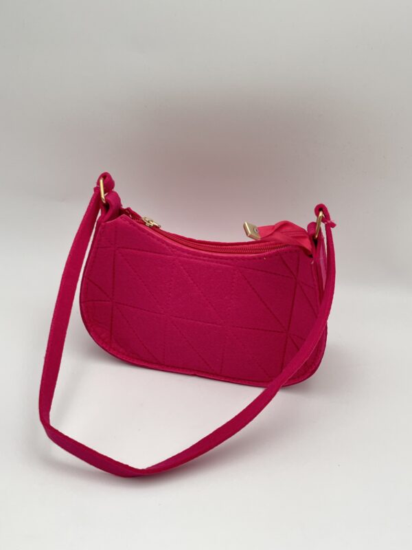 Sac à Bandoulière en Laine à Grille