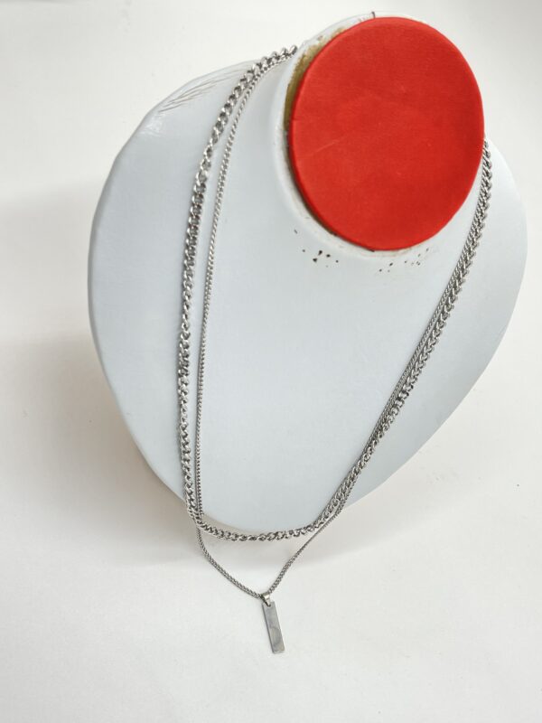 Collier chaîne géométrique pour hommes