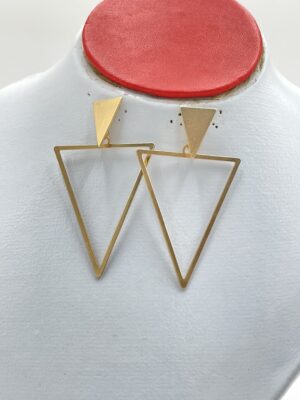 Boucles d'oreilles pendantes géométriques