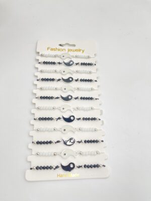 Ensemble de bracelets Yin & Yang