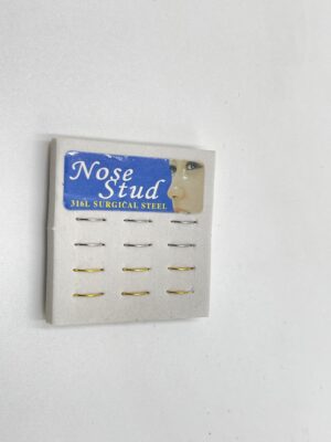 Anneaux de nez dorés et argentés