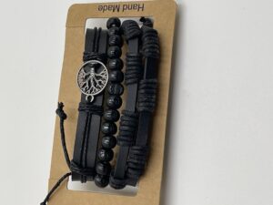 Bracelet homme arbre et perles