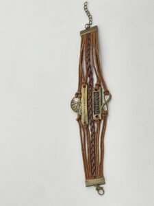 Bracelet lettres en alliage de zinc pour hommes et couples