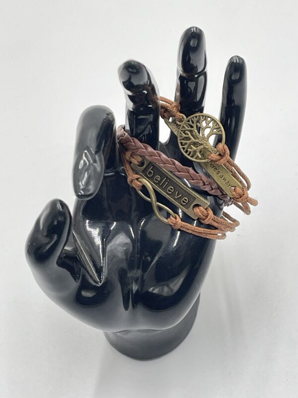 Bracelet lettres en alliage de zinc pour hommes et couples