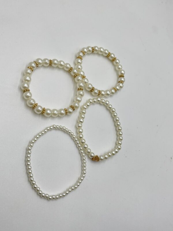 Bracelet perles cœur
