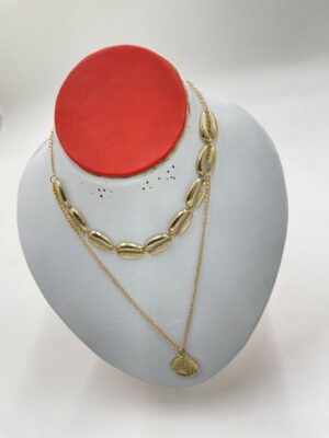 Collier métallique avec décor de secteur