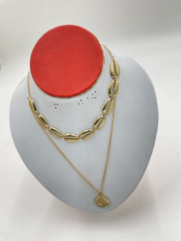 Collier métallique avec décor de secteur