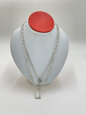 Collier à Breloques avec Serrure et Clé