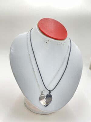 Collier à Breloques en Forme de Cœur pour Hommes