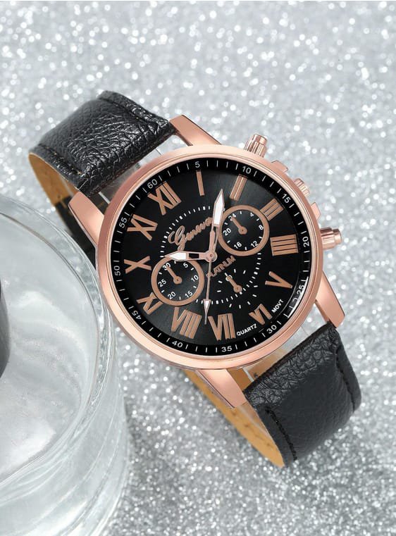 Montre à Triple Cadran et Chiffres Romains