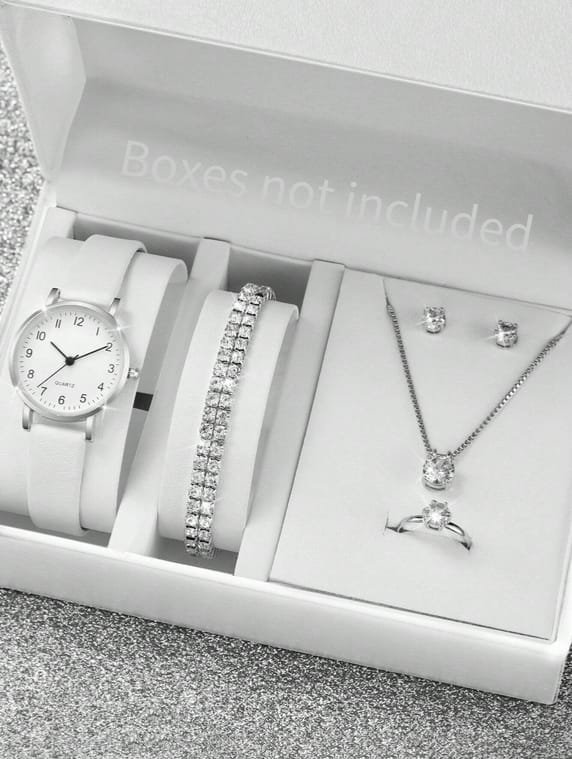 Montre-bracelet avec Bracelet en Cuir , Ensemble de 6 Pièces