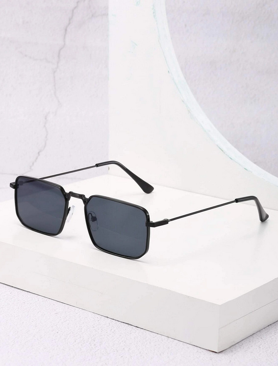 Lunettes Carrées Métalliques pour Hommes