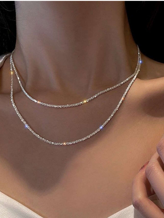 Collier délicat argent minimaliste