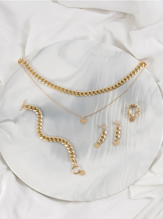 Set bijou charme cœur