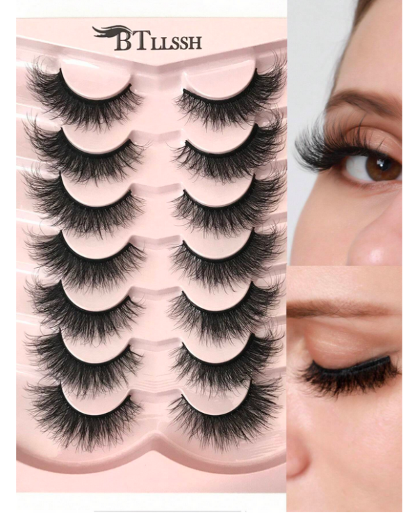 7 Paires de Faux Cils Œil de Chat