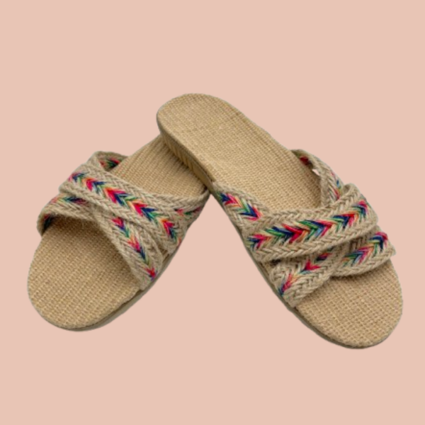 Chaussons de chambre en lin