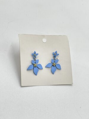 Boucles d'oreilles pendantes fleurs
