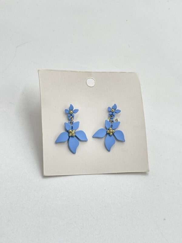 Boucles d'oreilles pendantes fleurs