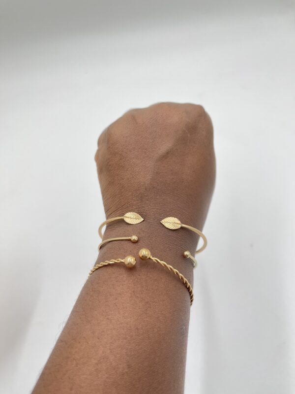 Ensemble de bracelets feuilles