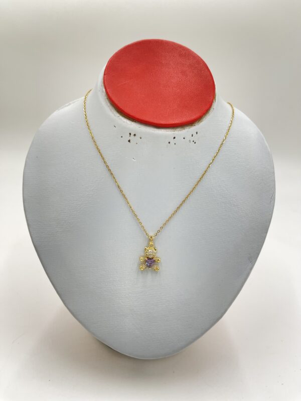 Collier pendentif cœur ours