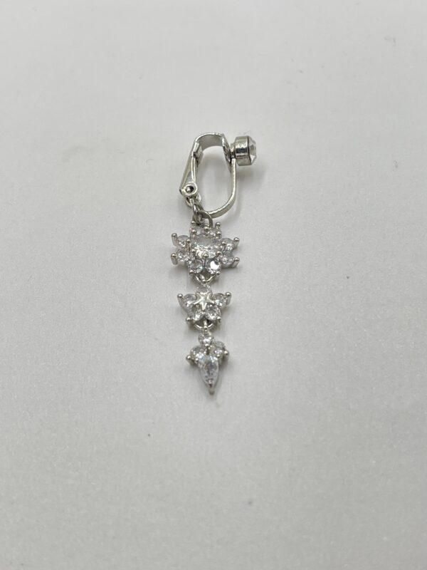 Piercing nombril fleur zircon