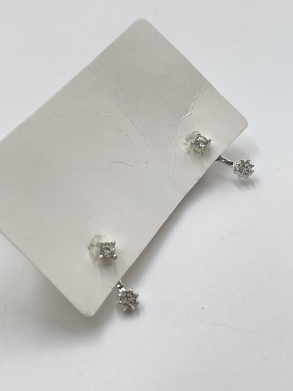 boucles d'oreilles argentées