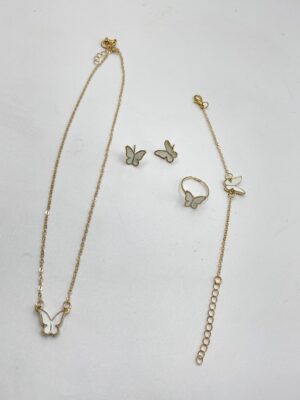 Ensemble bijou papillon