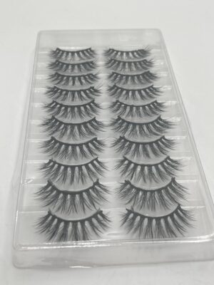 Himirell - 10 Paires de Faux Cils 3D Moelleux et Doux, Style Croisé