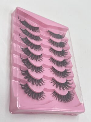 7 Paires de Faux Cils Œil de Chat Visons 3D – Curl Ailé