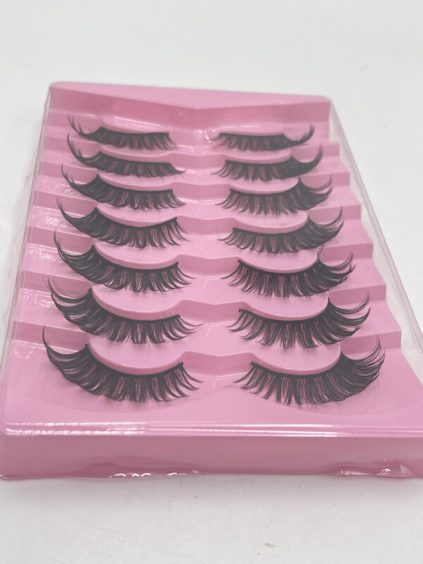 7 Paires de Faux Cils Œil de Chat Visons 3D – Curl Ailé