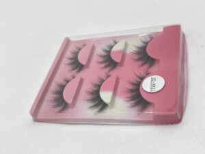 4 paires de faux cils extra longs à bande complète