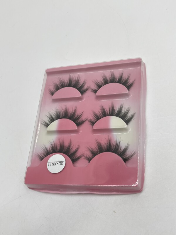 4 paires de faux cils extra longs à bande complète