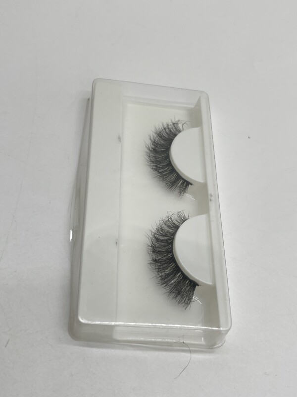 1 Paire de Faux Cils Naturels Moelleux, Courts et Réutilisables
