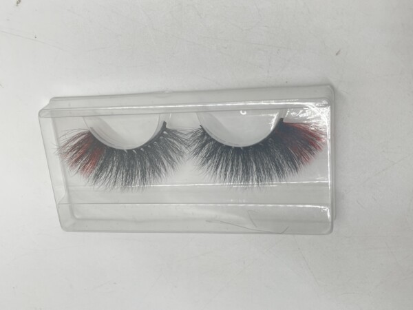 Faux Cils Rouges Complets